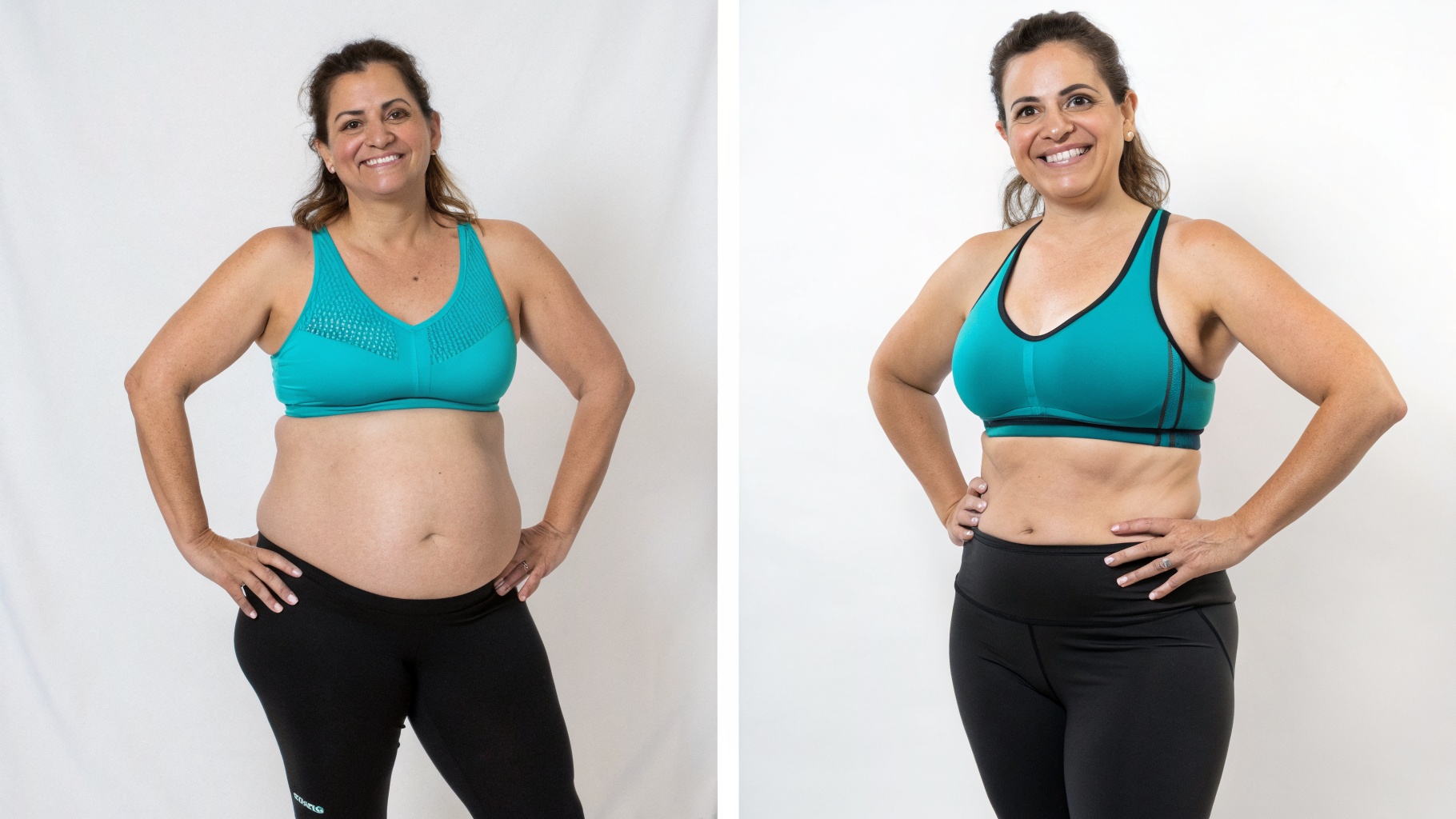 Transformação real: Antes inchada vs Depois desinchada